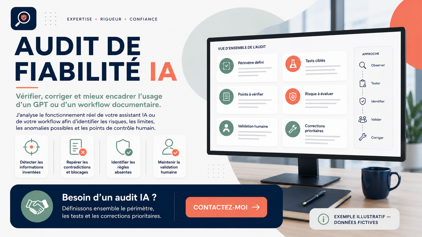 Audit de fiabilité d’un GPT ou d’un workflow documentaire avec tests, corrections et validation humaine
