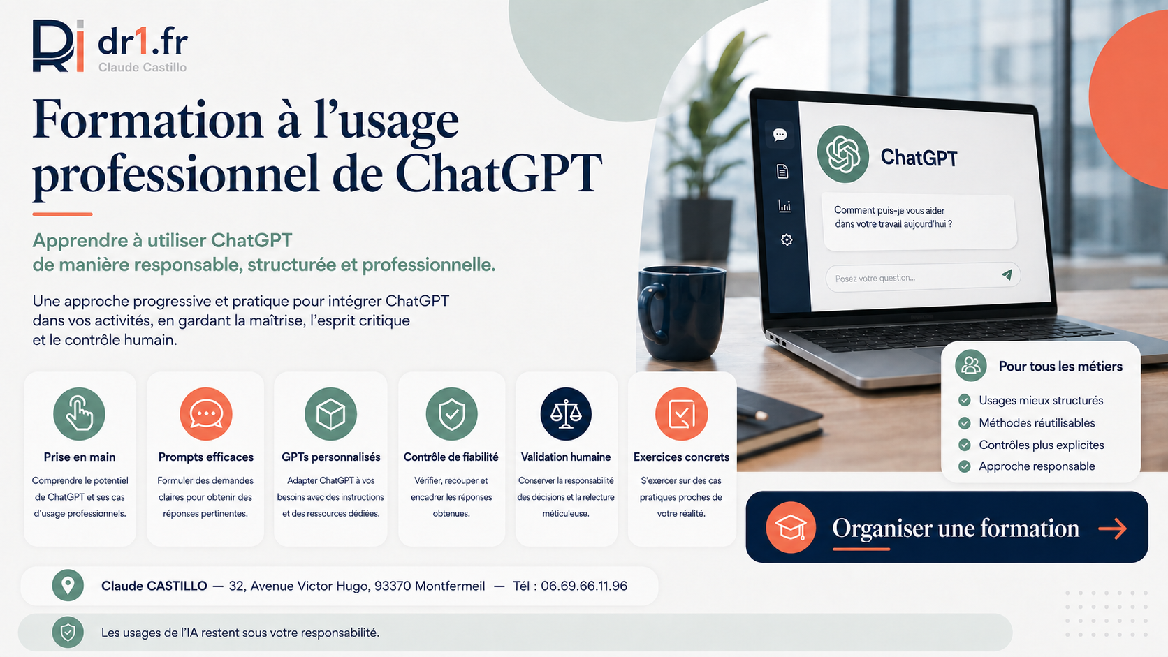 Illustration de service : Formation à l’usage professionnel de ChatGPT